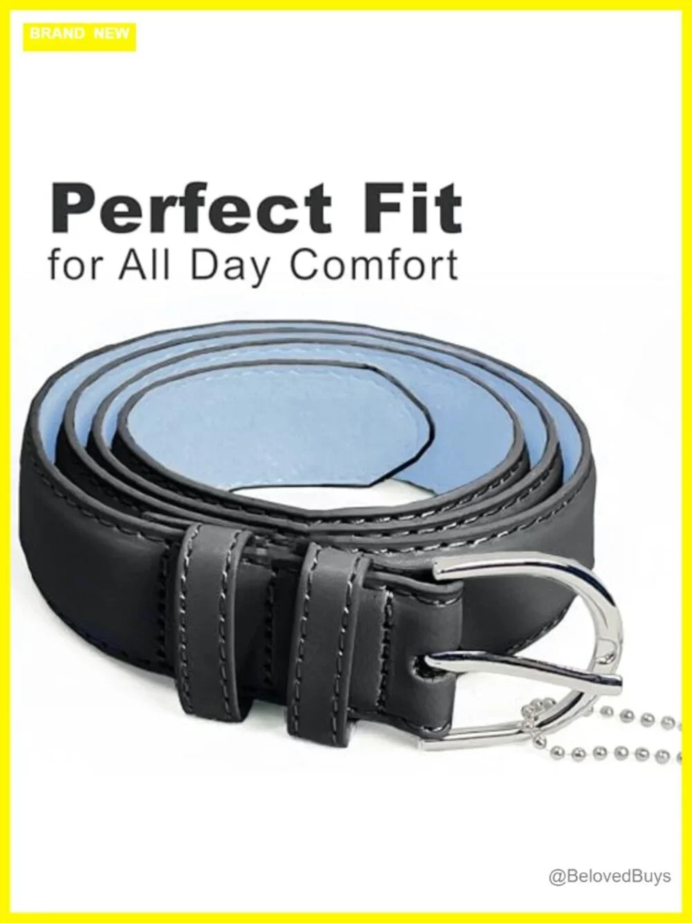 Bonded Leather Skinny Belt with Silver Buckle for Women Dress Casual Plus Size